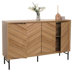 Sideboard Kommode Highboard Anrichte 94x151x40cm natur