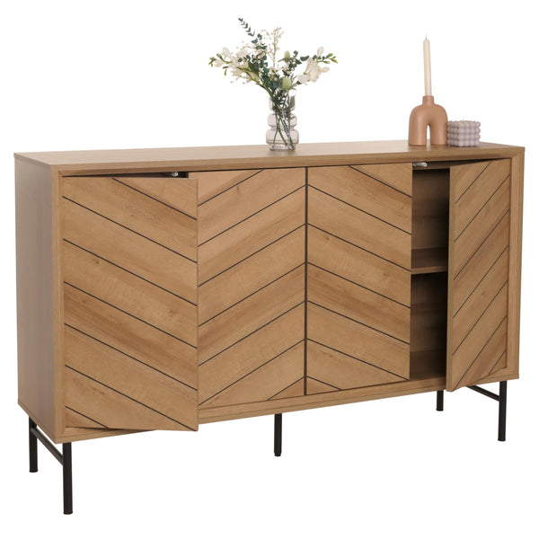 Sideboard Kommode Highboard Anrichte 94x151x40cm natur