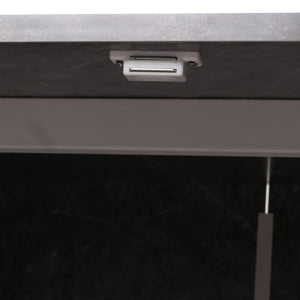Sideboard Kommode Highboard Fischgrätenmuster 88x150x40cm Marmor-Optik grau