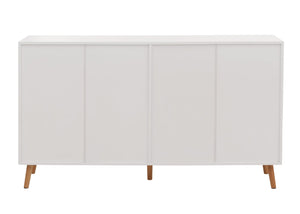 Sideboard Kommode Highboard Fischgrätenmuster 88x150x40cm weiss