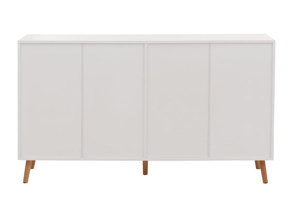 Sideboard Kommode Highboard Fischgrätenmuster 88x150x40cm weiss