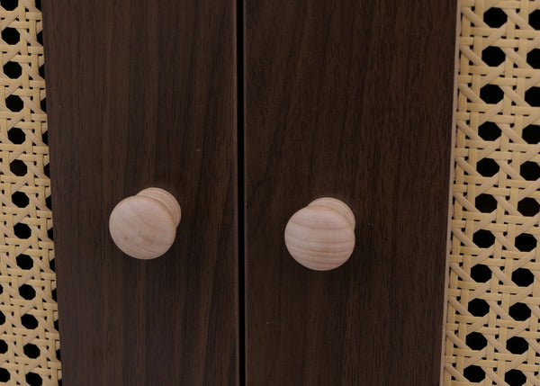 Sideboard Kommode Türen Anrichte Staufächer 80x160x40cm Walnuss-Optik