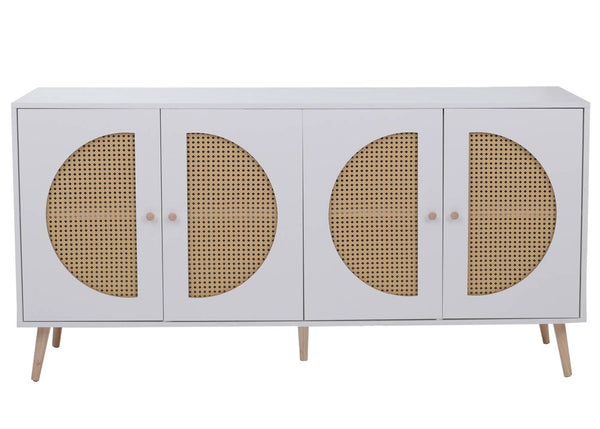 Sideboard Kommode Türen Anrichte Staufächer 80x160x40cm weiss