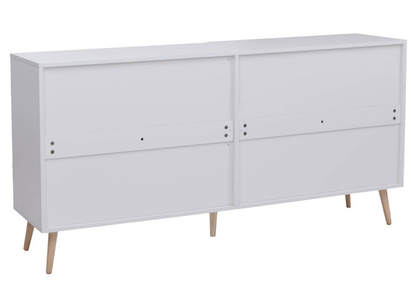 Sideboard Kommode Türen Anrichte Staufächer 80x160x40cm weiss