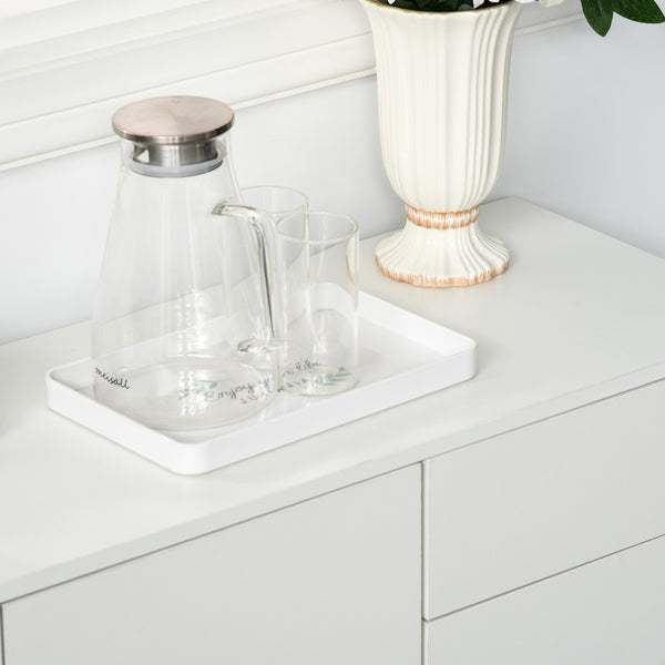 Sideboard Kommode mit 2 Schubladen Push-Click 117cm weiss