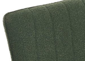 Sitzbank Esszimmerbank Polsterbank Rückenlehne Bouclé Metall 160cm grün