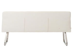 Sitzbank JAM-H70 Bouclé Textil Edelstahl 180cm creme