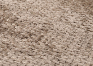 Sitzbank JAM-H70 Chenille Textil Edelstahl 180cm braun