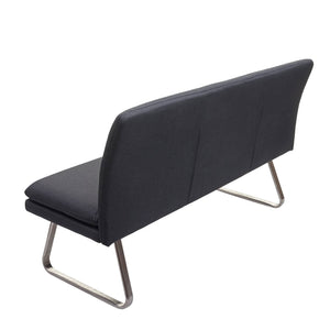Sitzbank JAM-H70 Textil Edelstahl 160cm grau