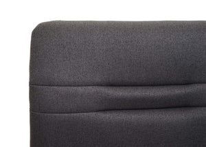 Sitzbank JAM-H70 Textil Edelstahl 180cm grau-braun