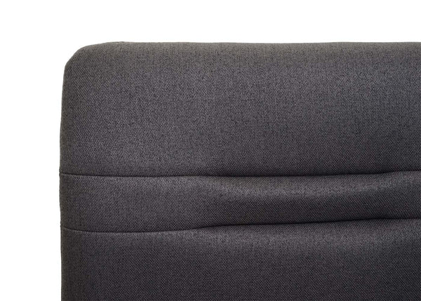 Sitzbank JAM-H70 Textil Edelstahl 180cm grau-braun