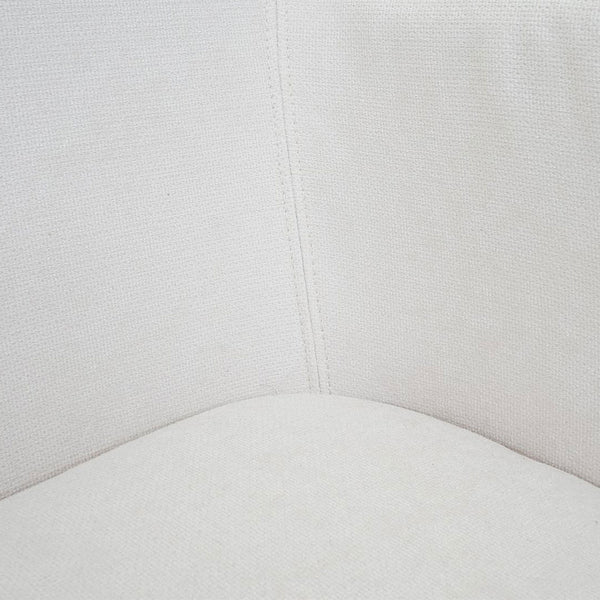 Sitzbank JAM-L13 Textil 133cm creme-weiss
