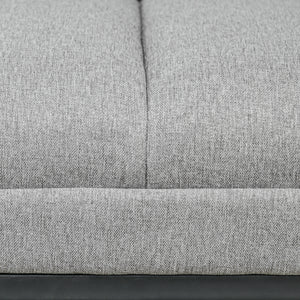 Sitzbank Leinenoptik 200kg Traglast stilvoll Hellgrau