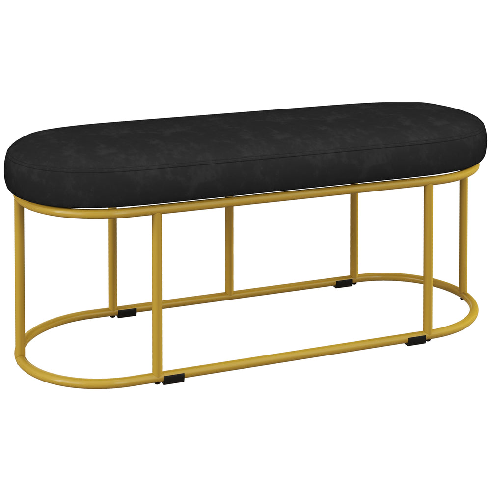 Panca imbottita, effetto velluto, capacità di carico 200 kg, versatile, blu