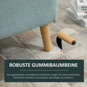 Sitzbank mit Stauraum 110x39x45cm Hellgrün