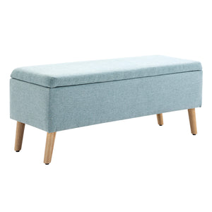 Sitzbank mit Stauraum 110x39x45cm Hellgrün