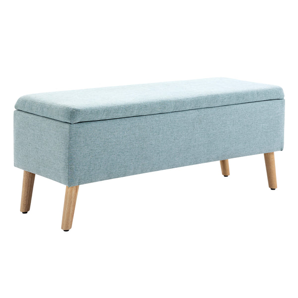 Sitzbank mit Stauraum 110x39x45cm Hellgrün