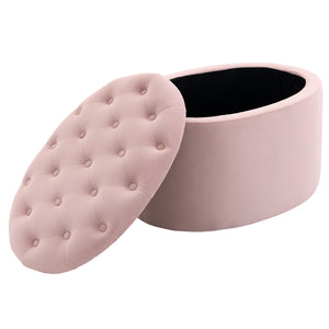 Sitzbank mit Stauraum 71x52x42cm Rosa