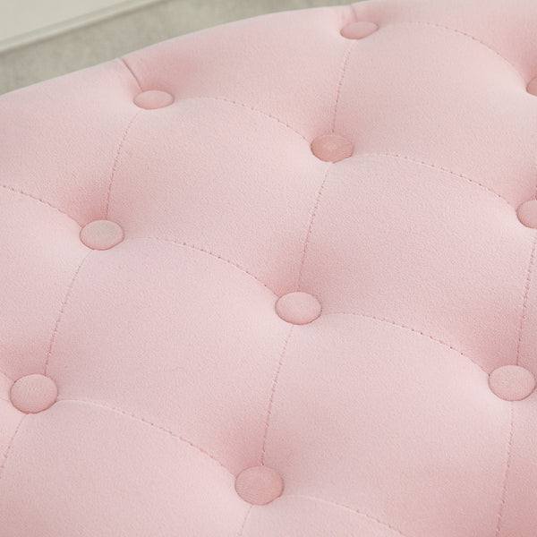 Sitzbank mit Stauraum 71x52x42cm Rosa