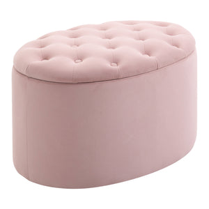 Sitzbank mit Stauraum 71x52x42cm Rosa