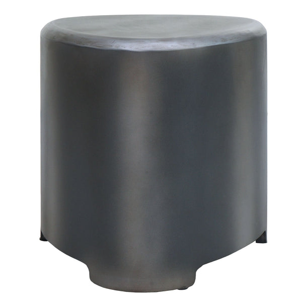Sitzhocker Holzhocker Industrial Metall-Optik
