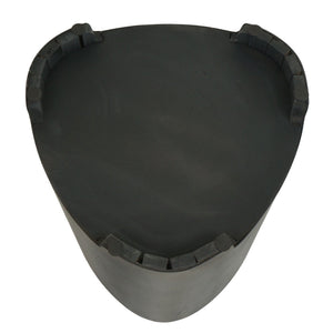 Sitzhocker Holzhocker Industrial Metall-Optik