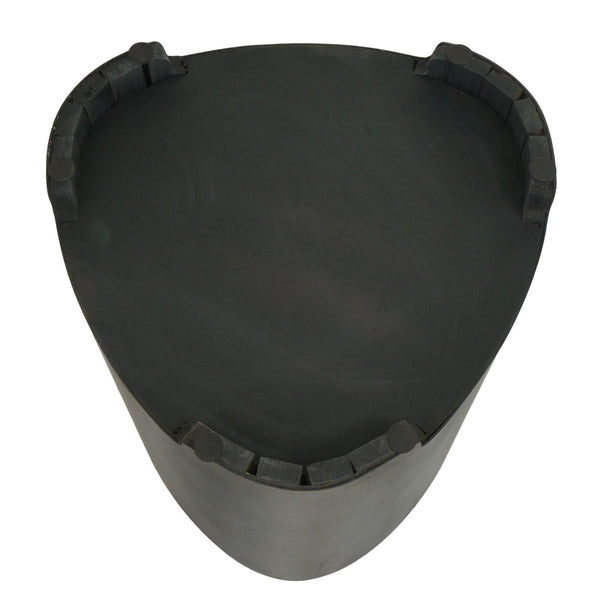 Sitzhocker Holzhocker Industrial Metall-Optik