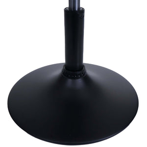 Sitzhocker Schminkhocker höhenverstellbar drehbar Ø37cm Bouclé dunkelgrau