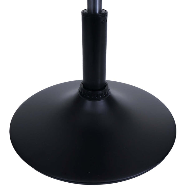 Sitzhocker Schminkhocker höhenverstellbar drehbar Ø37cm Bouclé dunkelgrau