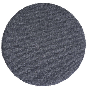 Sitzhocker Schminkhocker höhenverstellbar drehbar Ø37cm Bouclé dunkelgrau