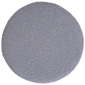 Sitzhocker Schminkhocker höhenverstellbar drehbar Ø37cm Bouclé grau