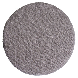 Sitzhocker Schminkhocker höhenverstellbar drehbar Ø37cm Bouclé taupe