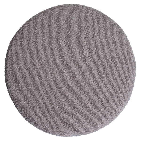 Sitzhocker Schminkhocker höhenverstellbar drehbar Ø37cm Bouclé taupe