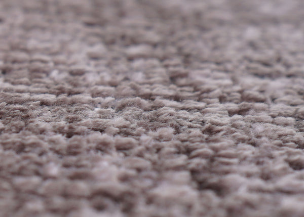 Sitzhocker Schminkhocker höhenverstellbar drehbar Ø37cm Chenille braun