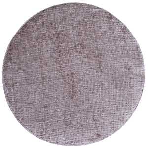 Sitzhocker Schminkhocker höhenverstellbar drehbar Ø37cm Chenille braun