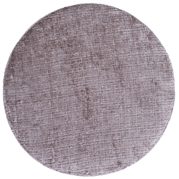 Sitzhocker Schminkhocker höhenverstellbar drehbar Ø37cm Chenille braun
