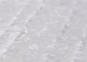 Sitzhocker Schminkhocker höhenverstellbar drehbar Ø37cm Chenille creme-weiss