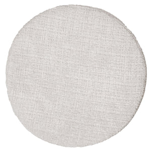 Sitzhocker Schminkhocker höhenverstellbar drehbar Ø37cm Chenille creme-weiss