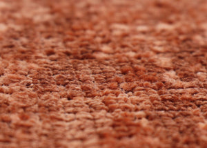 Sitzhocker Schminkhocker höhenverstellbar drehbar Ø37cm Chenille terrakotta