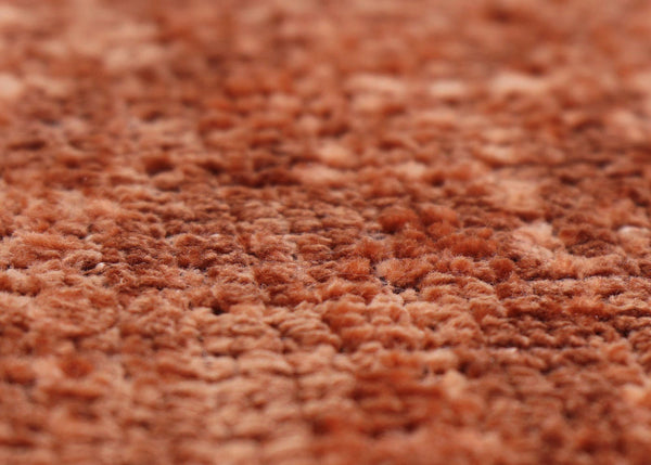 Sitzhocker Schminkhocker höhenverstellbar drehbar Ø37cm Chenille terrakotta