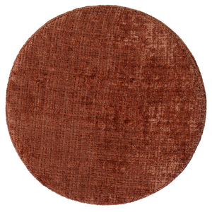 Sitzhocker Schminkhocker höhenverstellbar drehbar Ø37cm Chenille terrakotta