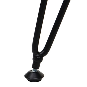 Sitzhocker mit Staufach Ø33cm Samt-Optik hellgrau Gestell schwarz
