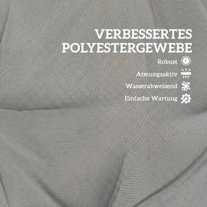 Sitzkissen mit Rückenlehne für Gartenstuhl wasserabweisend