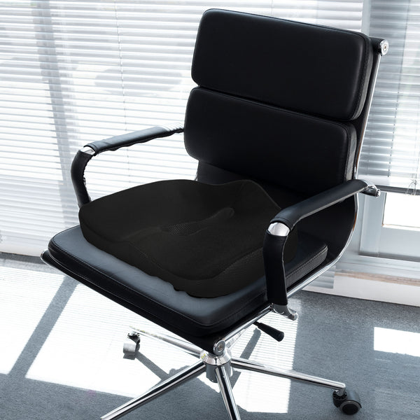 Sitzkissen orthopädisch Memory-Schaum ergonomisch Schwarz