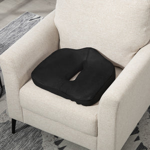 Sitzkissen orthopädisch Memory-Schaum ergonomisch Schwarz