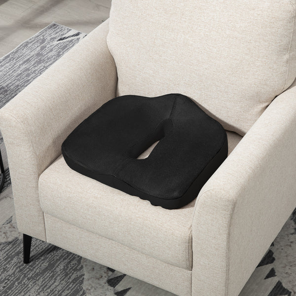 Sitzkissen orthopädisch Memory-Schaum ergonomisch Schwarz