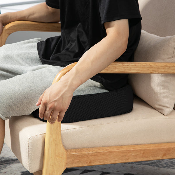 Sitzkissen orthopädisch Memory-Schaum ergonomisch Schwarz