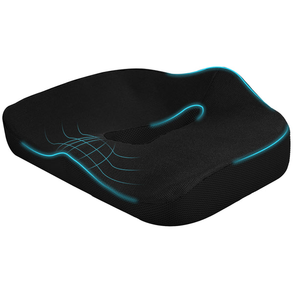 Sitzkissen orthopädisch Memory-Schaum ergonomisch Schwarz