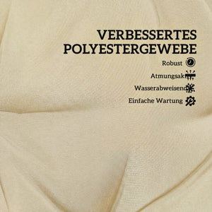 Sitzkissen Outdoor mit Rückenlehne wasserabweisend beige