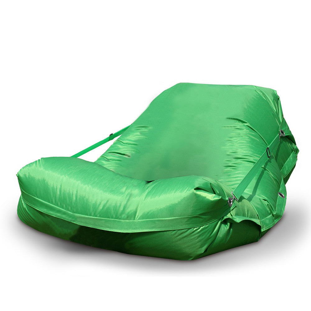 Pouf verde XXL con imbottitura inclusa 